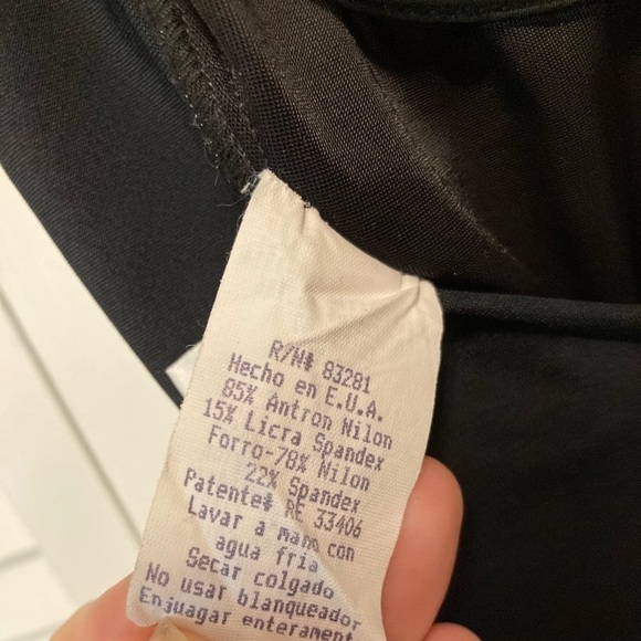 The Slimsuit Vintage Black Bright Abstract Floral Print One Piece Swimsuit 14 - Picture 12 of 12